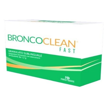 Farma-derma Broncoclean Fast Granulato Sublinguale 24 Bustine - Integratori per apparato respiratorio - 944271802 - Broncocle...