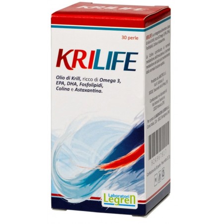 Laboratori Legren Krilife 30 Perle - Integratori per il cuore e colesterolo - 924967817 - Laboratori Legren - € 21,58