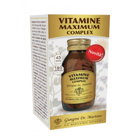 Dr. Giorgini Ser-vis Vitamine Maximum Complex 180 Pastiglie Dr. Giorgini - 1 Dr. Giorgini Ser-vis Vitamine Maximum Complex 180 Pastiglie Dr. Giorgini - 1