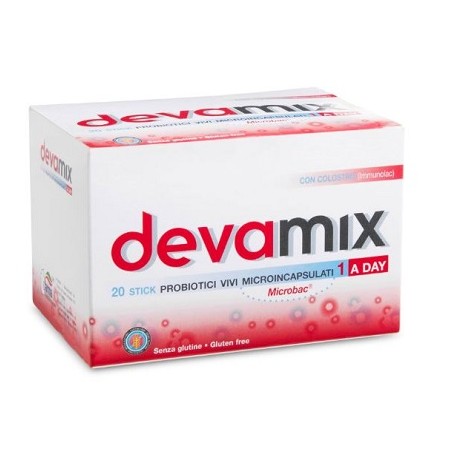 Devamix Integratore Probiotici Colostro 20 Stick Tfarma - 1 Devamix Integratore Probiotici Colostro 20 Stick Tfarma - 1