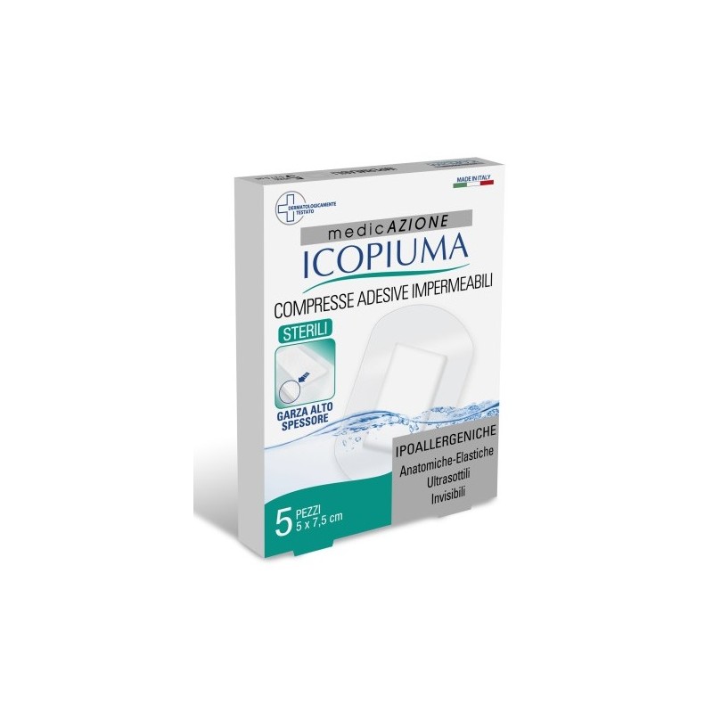 Desa Pharma Garza Compressa Icopiuma Medicata Postoperatoria 5x7,5 Cm 5 Pezzi - Medicazioni - 932000490 - Desa Pharma - € 2,72