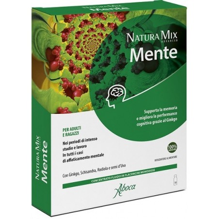 Natura Mix Advanced Mente 10 Flaconcini - Integratori per concentrazione e memoria - 975961741 - Natura Mix - € 23,50