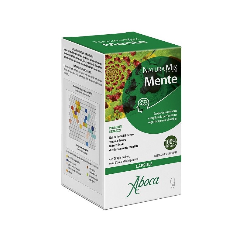 Natura Mix Advanced Mente 50 Opercoli - Integratori per concentrazione e memoria - 975961754 - Natura Mix - € 21,04