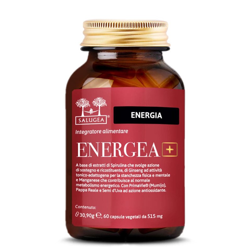 Salugea Energea+ 60 Capsule - Integratori per concentrazione e memoria - 982494890 - Salugea - € 36,50