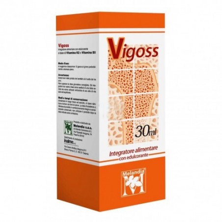 Vigoss Melandia Integratore Ossa Salute Vitamina D3 e K2 30 ml Melandia Di Domenico O. &c. - 1 Vigoss Melandia Integratore Ossa Salute Vitamina D3 e K2 30 ml Melandia Di Domenico O. &c. - 1