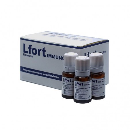 LFort 100 Immuno Integratore Di Lattoferrina e Vitamina C 15 Flaconcini - 1 LFort 100 Immuno Integratore Di Lattoferrina e Vitamina C 15 Flaconcini - 1
