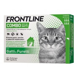 Frontline Combo Spot-On Gatti 0,5 ml 50 mg + 60 mg - 3 Pipette - Prodotti per gatti - 105673014 - Frontline - € 23,42