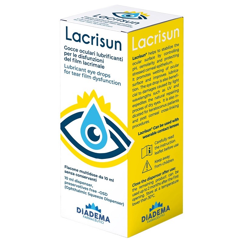 Diadema Farmaceutici Lacrisun 10 Ml - Gocce oculari - 982821074 - Diadema Farmaceutici - € 19,23