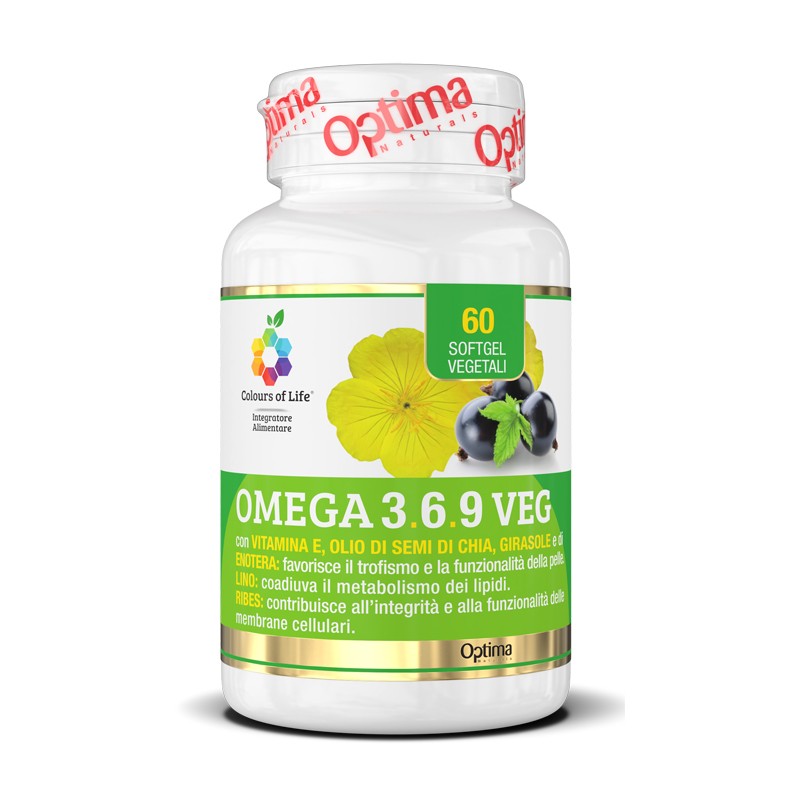 Optima Naturals Colours Of Life Omega 3-6-9 Veg 60 Soft Gel - Integratori di Omega-3 - 976400301 - Optima Naturals - € 20,95