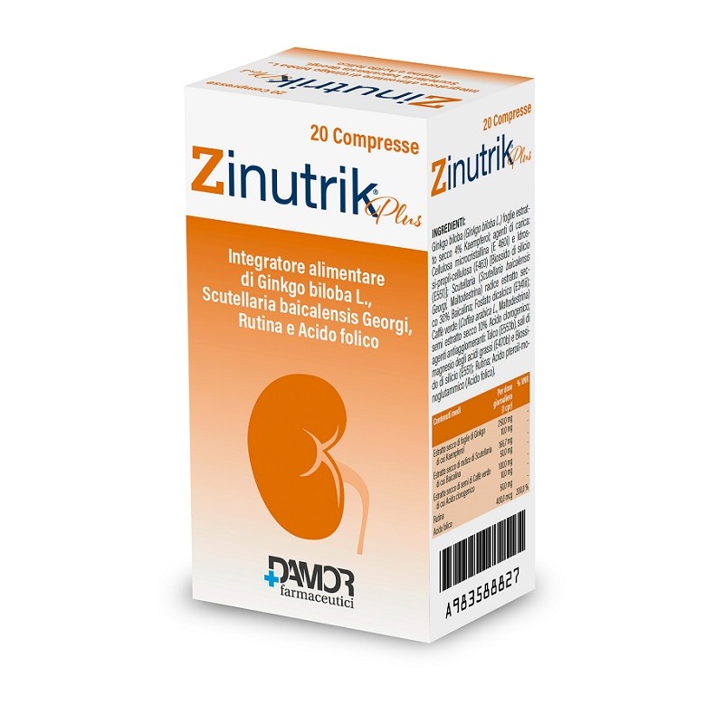 Farmaceutici Damor Zinutrik Plus 20 Compresse - Integratori - 983588827 - Farmaceutici Damor - € 16,32