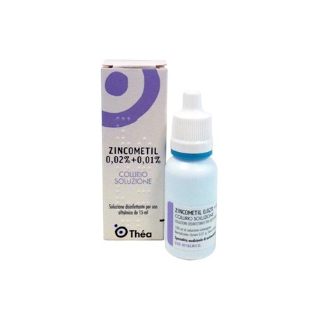Thea Farma Zincometil 0,02%+0,01% Collirio, Soluzione Thea Farma - 1 Thea Farma Zincometil 0,02%+0,01% Collirio, Soluzione Thea Farma - 1