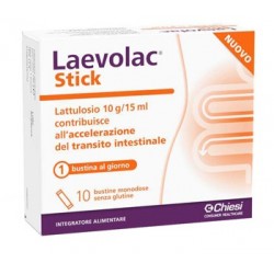 Chiesi Italia Laevolac Stick 10 Bustine - Integratori per regolarità intestinale e stitichezza - 978269532 - Laevolac - € 7,86