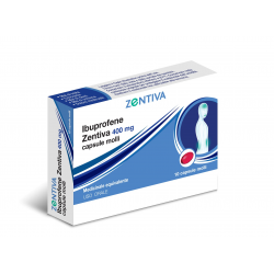 Zentiva Ibuprofene per Dolori e Febbre 10 Capsule Molli - Farmaci per dolori muscolari e articolari - 043555034 - Zentiva Ita...