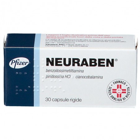 Neuraben Farmaco per l'Infiammazione dei Nervi Periferici 30 Capsule Pfizer Italia - 1 Neuraben Farmaco per l'Infiammazione dei Nervi Periferici 30 Capsule Pfizer Italia - 1