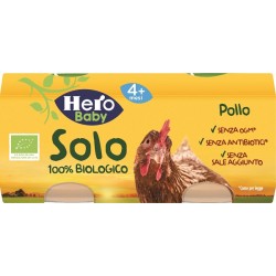 Fater Hero Solo Omogeneizzato Pollo 100% Bio 2x80g - Omogeneizzati e liofilizzati - 979945312 - Fater - € 3,12