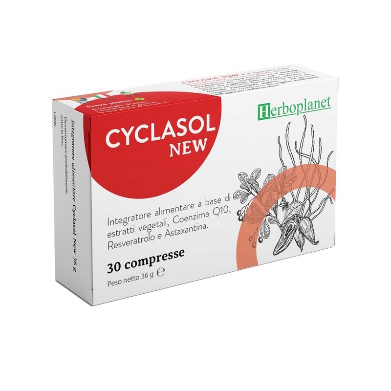 Herboplanet Cyclasol New 30 Compresse - Integratori per il cuore e colesterolo - 985501220 - Herboplanet - € 22,31