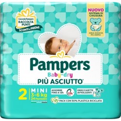 Fater Pampers Baby Dry Pannolino Downcount Mini 24 Pezzi - Pannolini - 985995669 - Fater - € 7,65