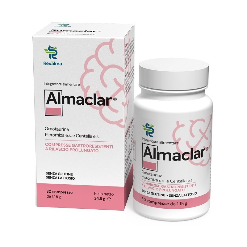 Revalma Inc Soc. Benefit Almaclar 30 Compresse Gastroresistenti A Rilascio Prolungato - Integratori per concentrazione e memo...