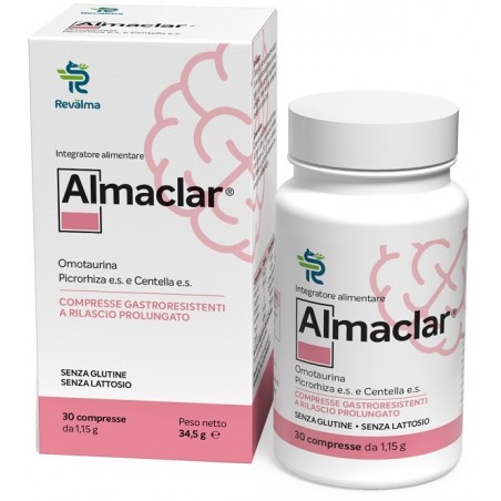 Revalma Inc Soc. Benefit Almaclar 30 Compresse Gastroresistenti A Rilascio Prolungato - Integratori per concentrazione e memo...