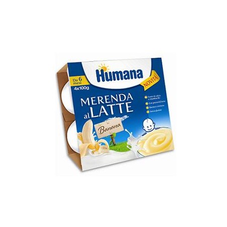 Humana Italia Humana Merenda Banana 4 X 100 G - Alimentazione e integratori - 933799900 - Humana - € 2,49