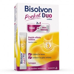 Bisolvon Duo Pocket Lenitivo Tosse + Gola Irritata 14 Bustine - Omeopatia - 942965738 - Bisolvon - € 13,90