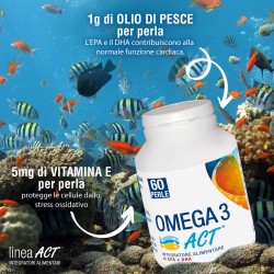 F&f Omega 3 Act 540mg + Vitamina E 60 Perle Mini - Circolazione e pressione sanguigna - 926568876 - Linea Act - € 9,62