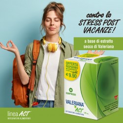 Valeriana Act 125 Mg Per il Benessere Mentale 60 Compresse - Integratori per umore, anti stress e sonno - 921550620 - Linea A...