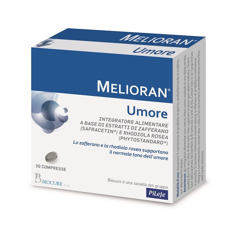 Biocure Melioran Umore 30 Compresse - Integratori per concentrazione e memoria - 947238541 - Biocure - € 16,93