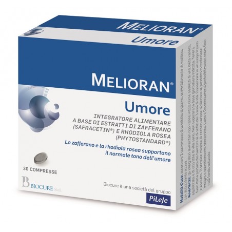 Biocure Melioran Umore 30 Compresse - Integratori per concentrazione e memoria - 947238541 - Biocure - € 16,91