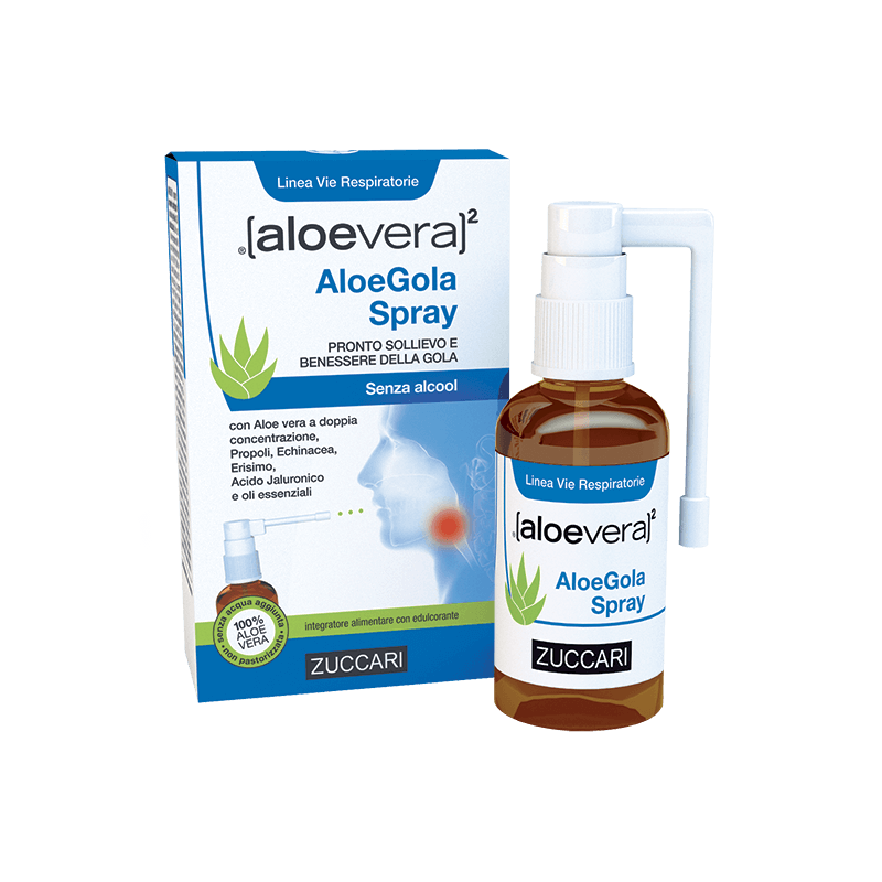 Zuccari Aloevera2 Aloegola Spray 30 Ml - Prodotti fitoterapici per raffreddore, tosse e mal di gola - 975978762 - Zuccari - €...