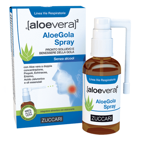 Zuccari Aloevera2 Aloegola Spray 30 Ml - Prodotti fitoterapici per raffreddore, tosse e mal di gola - 975978762 - Zuccari - €...