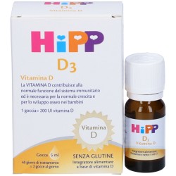 Hipp D3 Integratore di Vitamina D per Bambini 5 Ml - Integratori bambini e neonati - 984871588 - Hipp - € 13,90