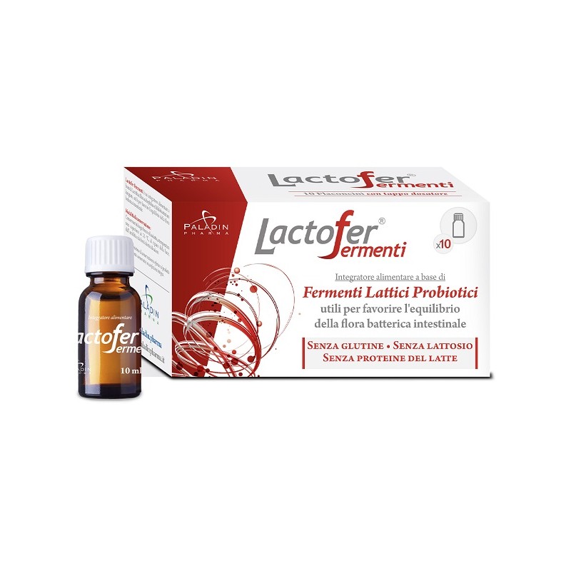 Paladin Pharma Lactofer Fermenti 10 Flaconcini 10 Ml - Integratori di fermenti lattici - 971684954 - Paladin Pharma - € 6,38