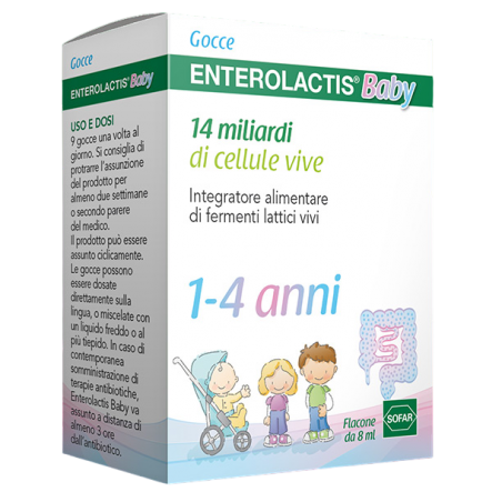 Sofar Enterolactis Baby Gocce 8 Ml - Integratori di fermenti lattici - 972757468 - Enterolactis - € 11,20