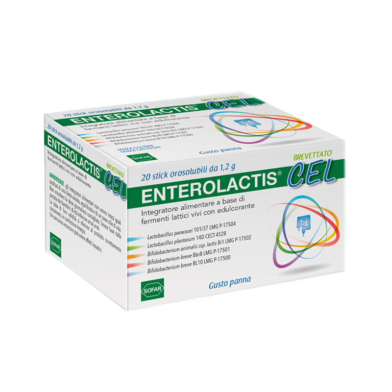 Enterolactis Cel Fermenti Lattici Vivi 20 Stick Orosolubili - Integratori di fermenti lattici - 979417387 - Enterolactis - € ...