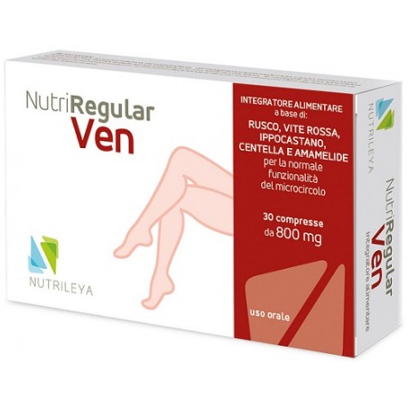 Nutrileya Nutriregular Ven 30 Compresse - Circolazione e pressione sanguigna - 942891312 - Nutrileya - € 11,90