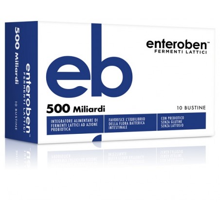 Bioartis Enteroben 500mld 10 Stick Pack - Integratori di fermenti lattici - 985591508 - Bioartis - € 15,41