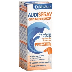 Pasquali Audispray Junior Soluzione Di Acqua Di Mare Ipertonica Spray Senza Gas Igiene Orecchio 25ml - Igiene del bambino - 9...