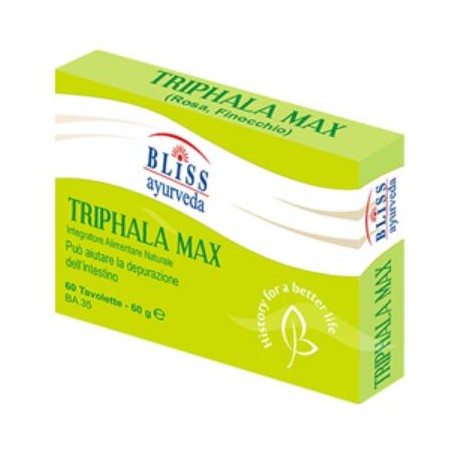 Bliss Ayurveda Italy Triphala Max 60 Compresse - Integratori per apparato digerente - 930967979 - Bliss Ayurveda Italy - € 19,30