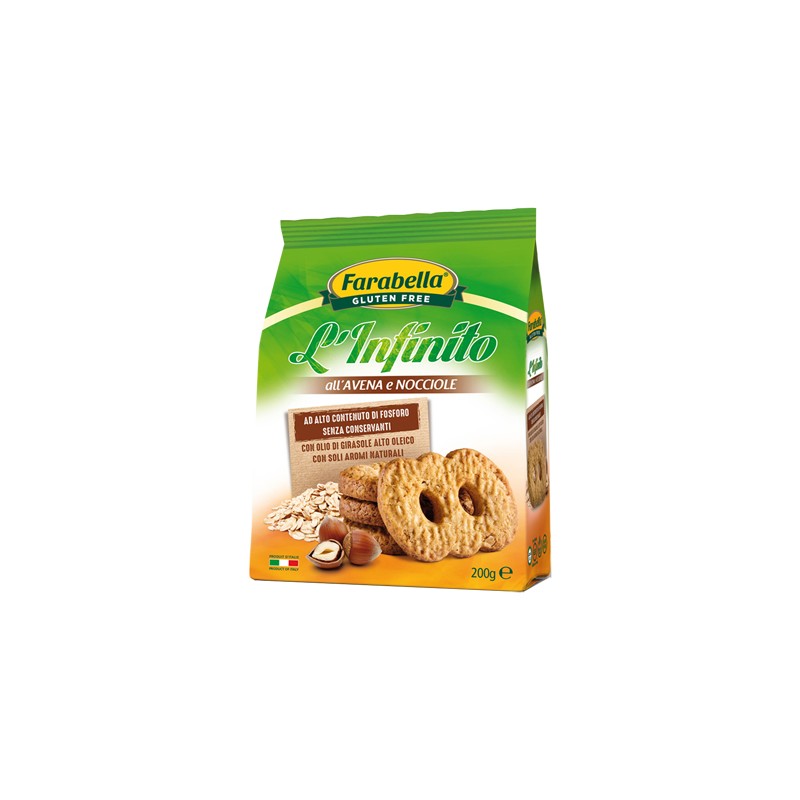Bioalimenta Farabella Infinito Avena/nocciole 200 G - Biscotti e merende per bambini - 977828298 - Bioalimenta - € 3,87