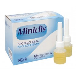 Sella Miniclis Adulti 9 G 12 Microclismi - Farmaci per stitichezza e lassativi - 980812554 - Sella - € 5,78