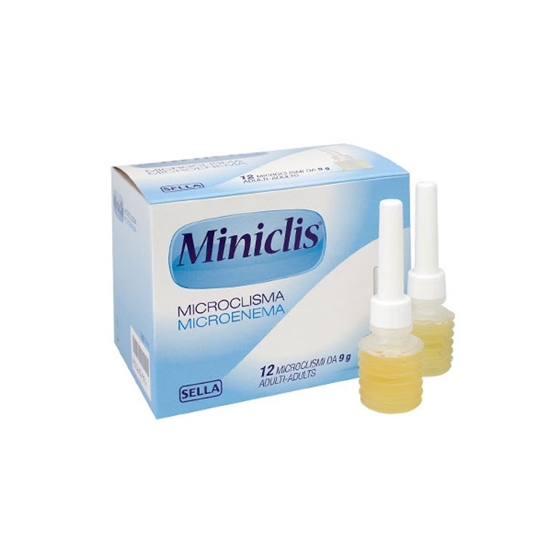 Sella Miniclis Adulti 9 G 12 Microclismi - Farmaci per stitichezza e lassativi - 980812554 - Sella - € 5,32