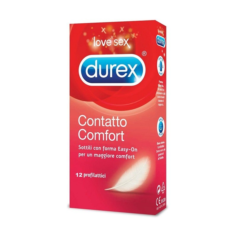 Durex Profilattico Contatto Comfort 12 Pezzi - Profilattici e Contraccettivi - 924893732 - Durex - € 13,15