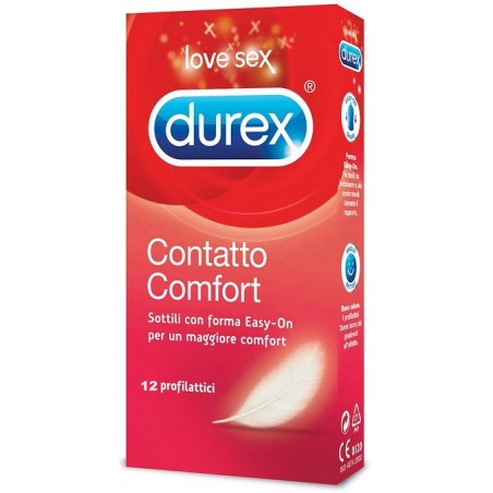 Durex Profilattico Contatto Comfort 12 Pezzi - Profilattici e Contraccettivi - 924893732 - Durex - € 13,15