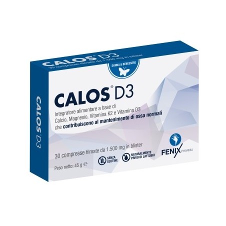 Fenix Pharma Soc. Coop. P. A. Calos D3 30 Compresse Fenix Pharma Soc. Coop. P. A. - 1 Fenix Pharma Soc. Coop. P. A. Calos D3 30 Compresse Fenix Pharma Soc. Coop. P. A. - 1