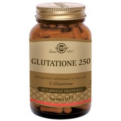 Solgar Glutatione 250 Integratore Detossificante 30 Capsule Vegetali - Integratori per fegato e funzionalità epatica - 934537...