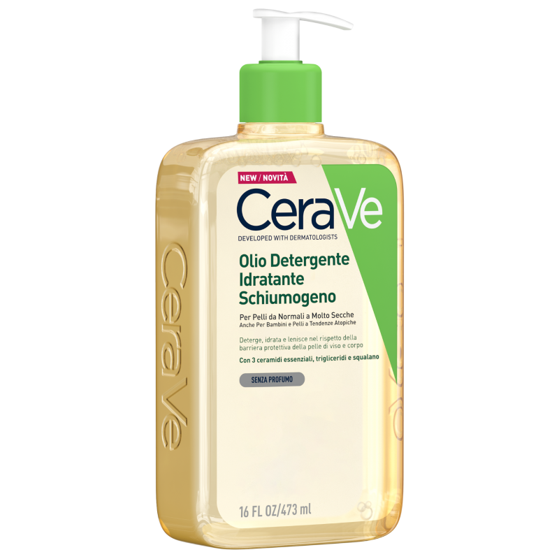 Cerave Gel-Olio Detergente Idratante 473 Ml - Bagnoschiuma e detergenti per il corpo - 981475662 - Cerave - € 14,47