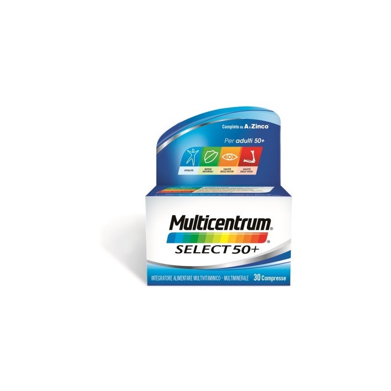 Multicentrum Select 50+ 30 Compresse - Vitamine e sali minerali - 938656966 - Multicentrum - € 18,91