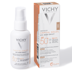 Vichy Capital Soleil UV-Age Daily Fluido Antirughe SPF 50+ 40 Ml - Solari viso - 982947448 - Vichy - € 30,32