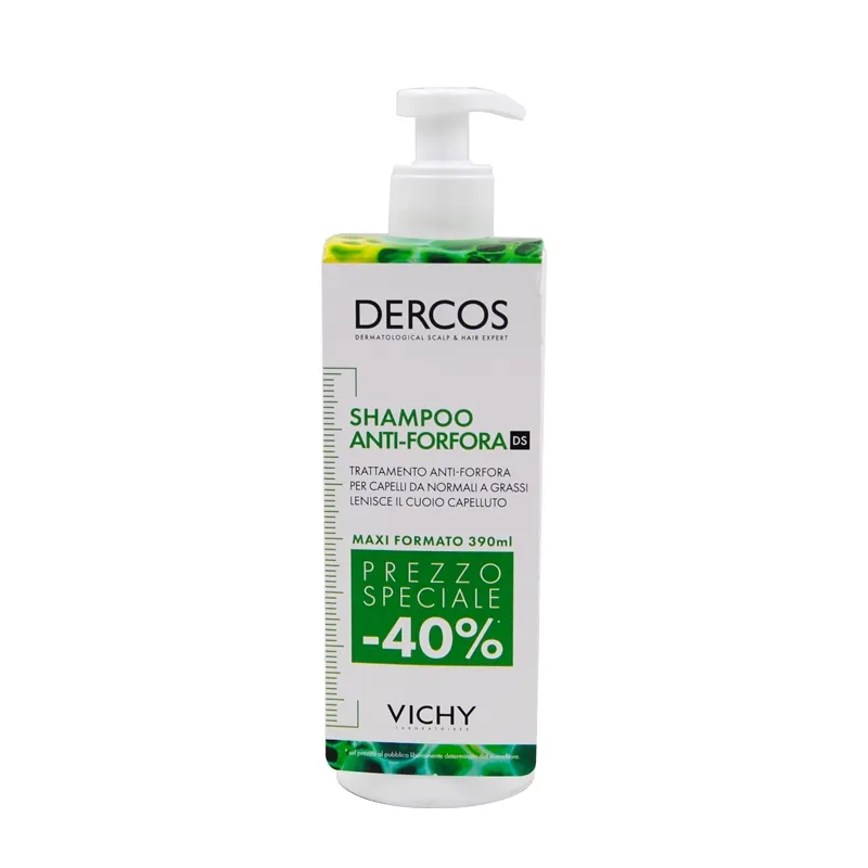 Vichy Dercos Shampoo Anti-Forfora per Capelli Normali e Grassi 400 Ml - Shampoo antiforfora - 985808791 - Vichy - € 20,29